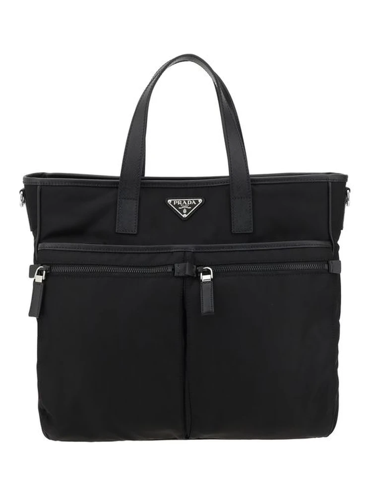 Black Nylon Shoulder Bag
