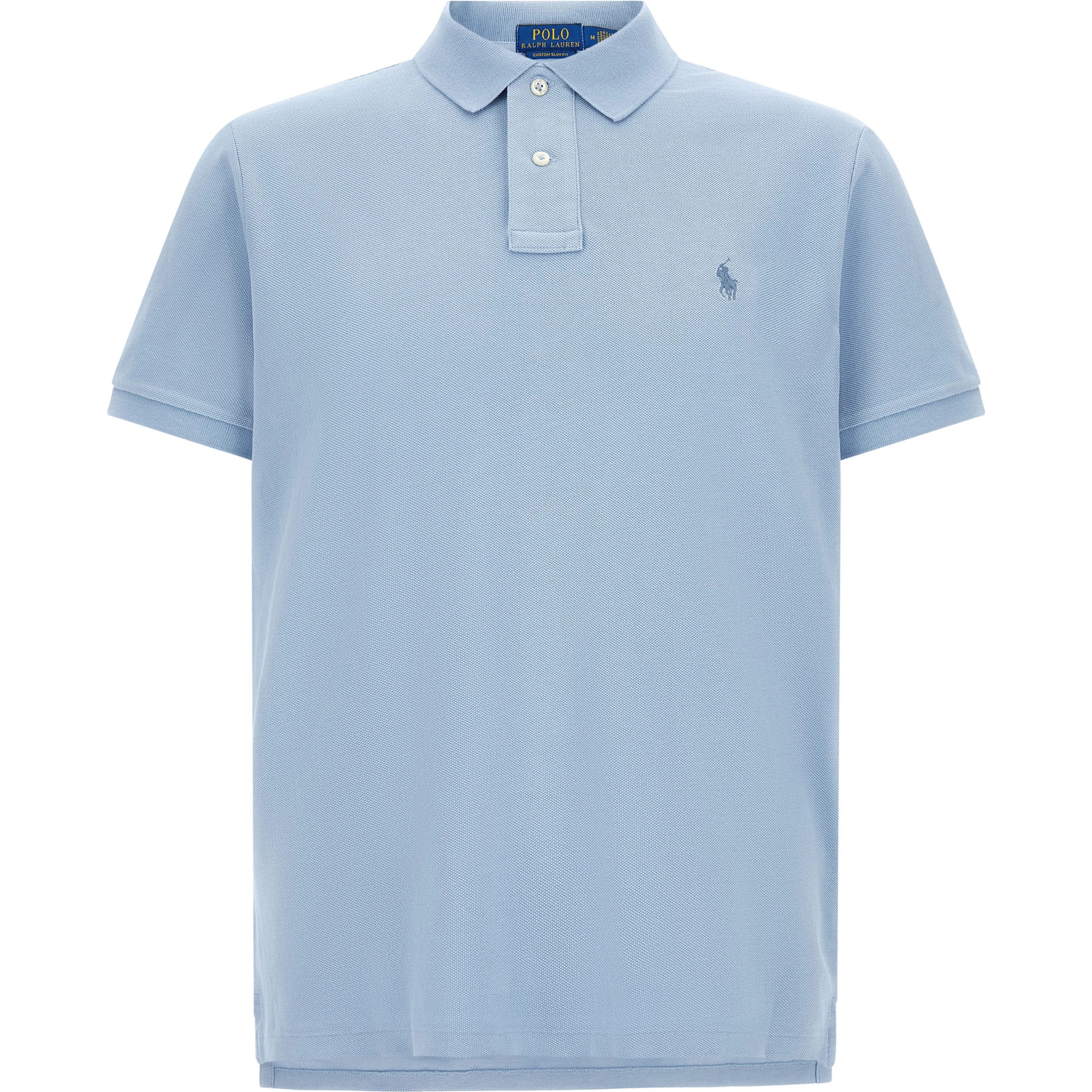 Blue Cotton Polo Shirt