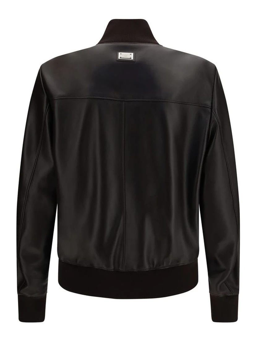 Brown Lamb Ovis Aries Aries Leather Jacket