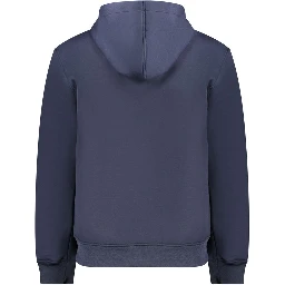 Blue Polyester Men Jacket