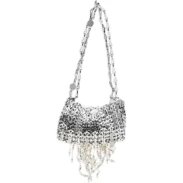 Silver Stainless Steel Shoulder Bag