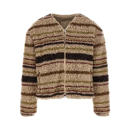 Brown Polyester Cardigan