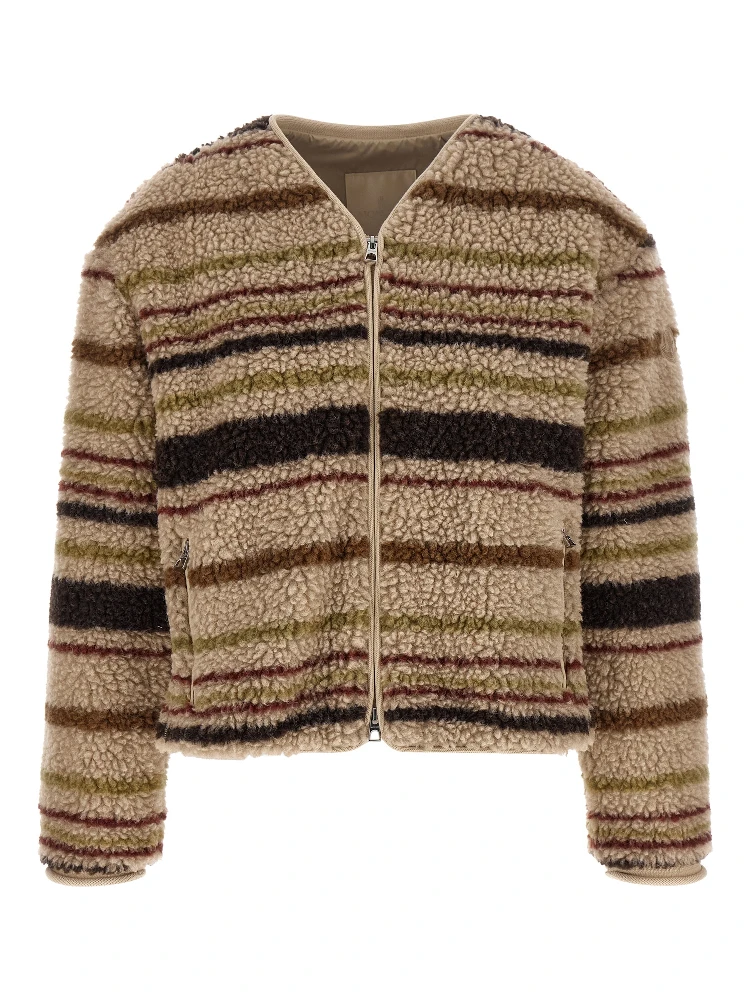 Brown Polyester Cardigan