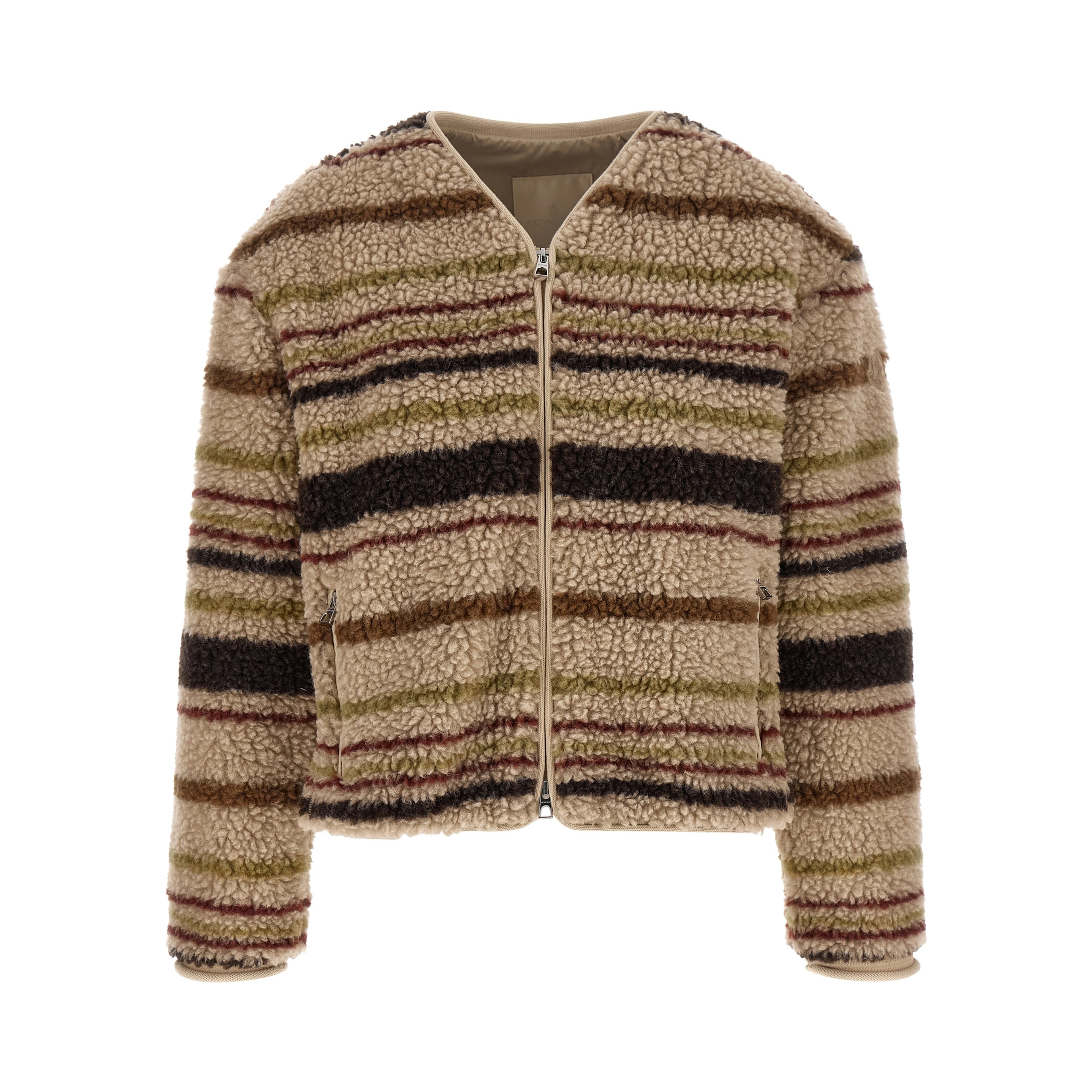Brown Polyester Cardigan