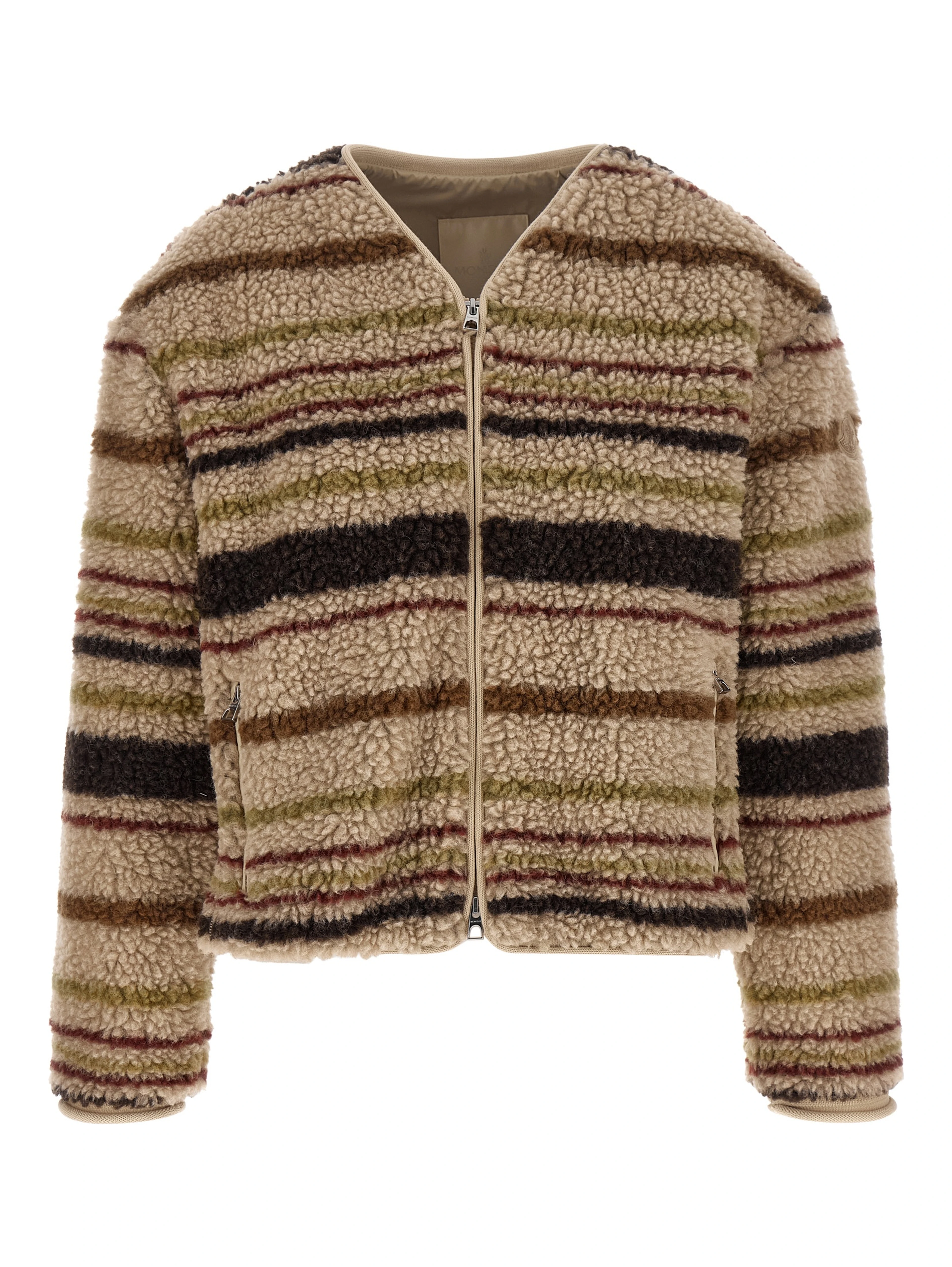 Brown Polyester Cardigan