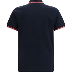 Blue Cotton Polo Shirt