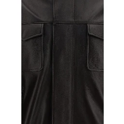 Brown Lamb Ovis Aries Aries Leather Jacket