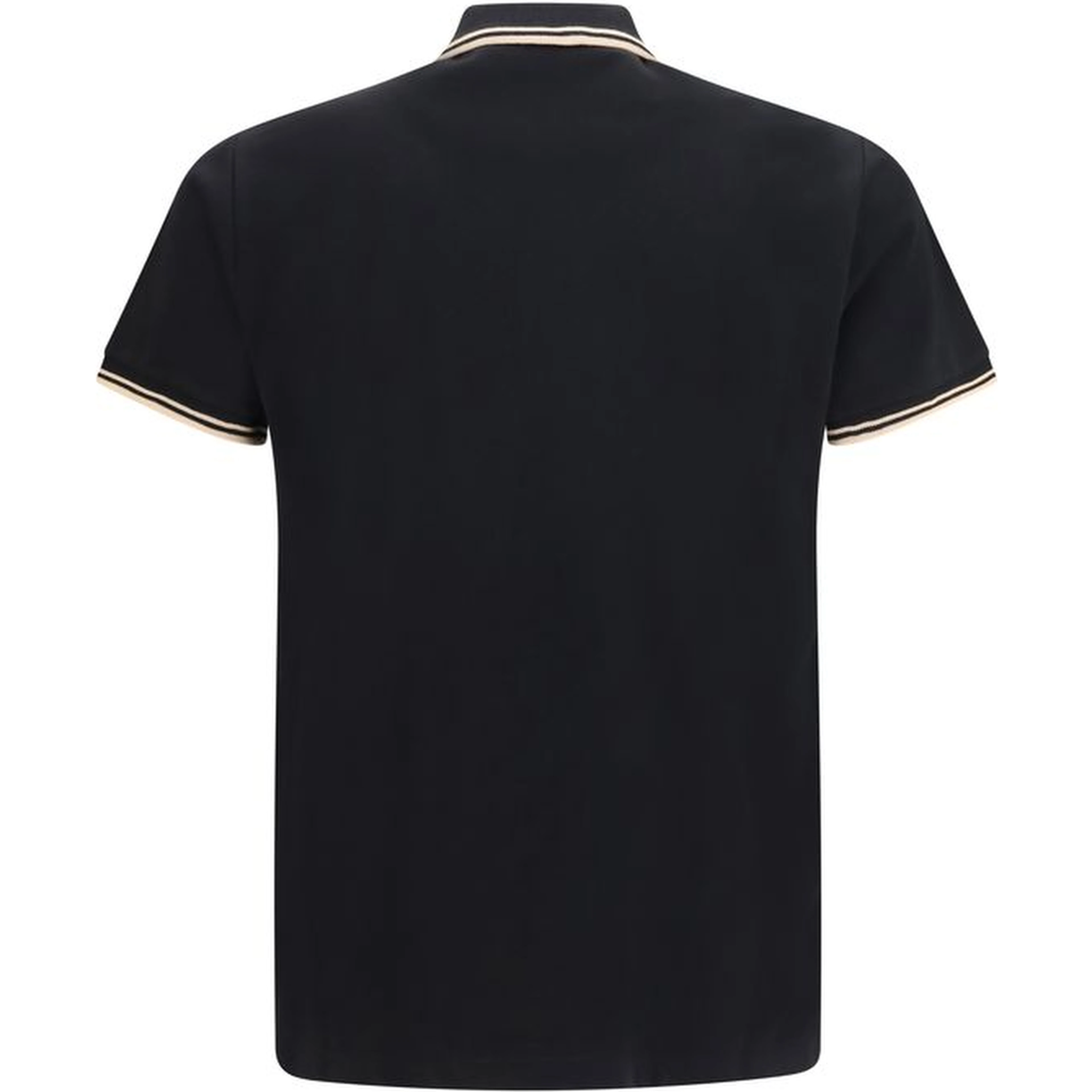 Black Cotton Polo Shirt