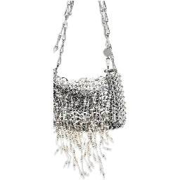 Silver Stainless Steel Shoulder Bag