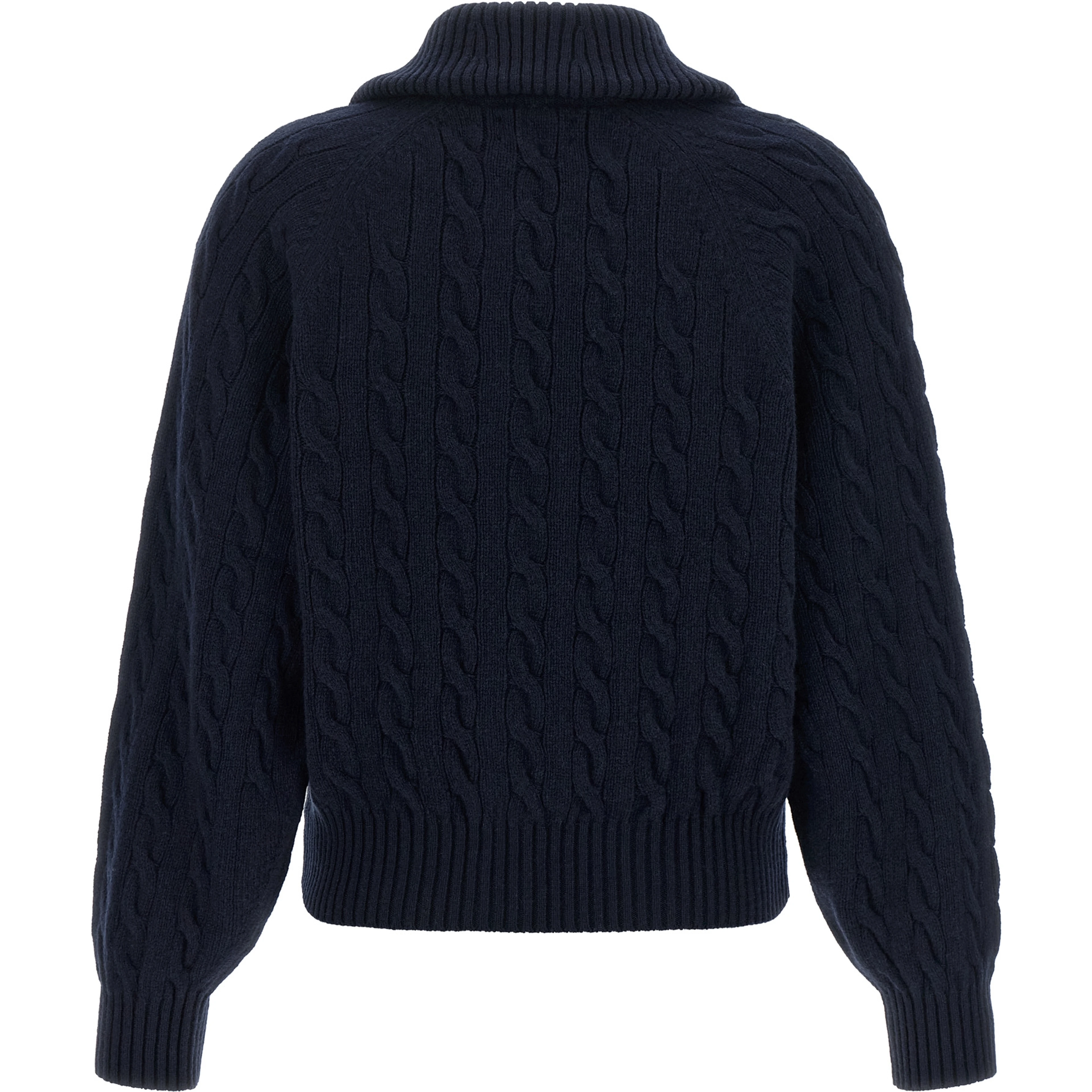 Blue Wool Cardigan