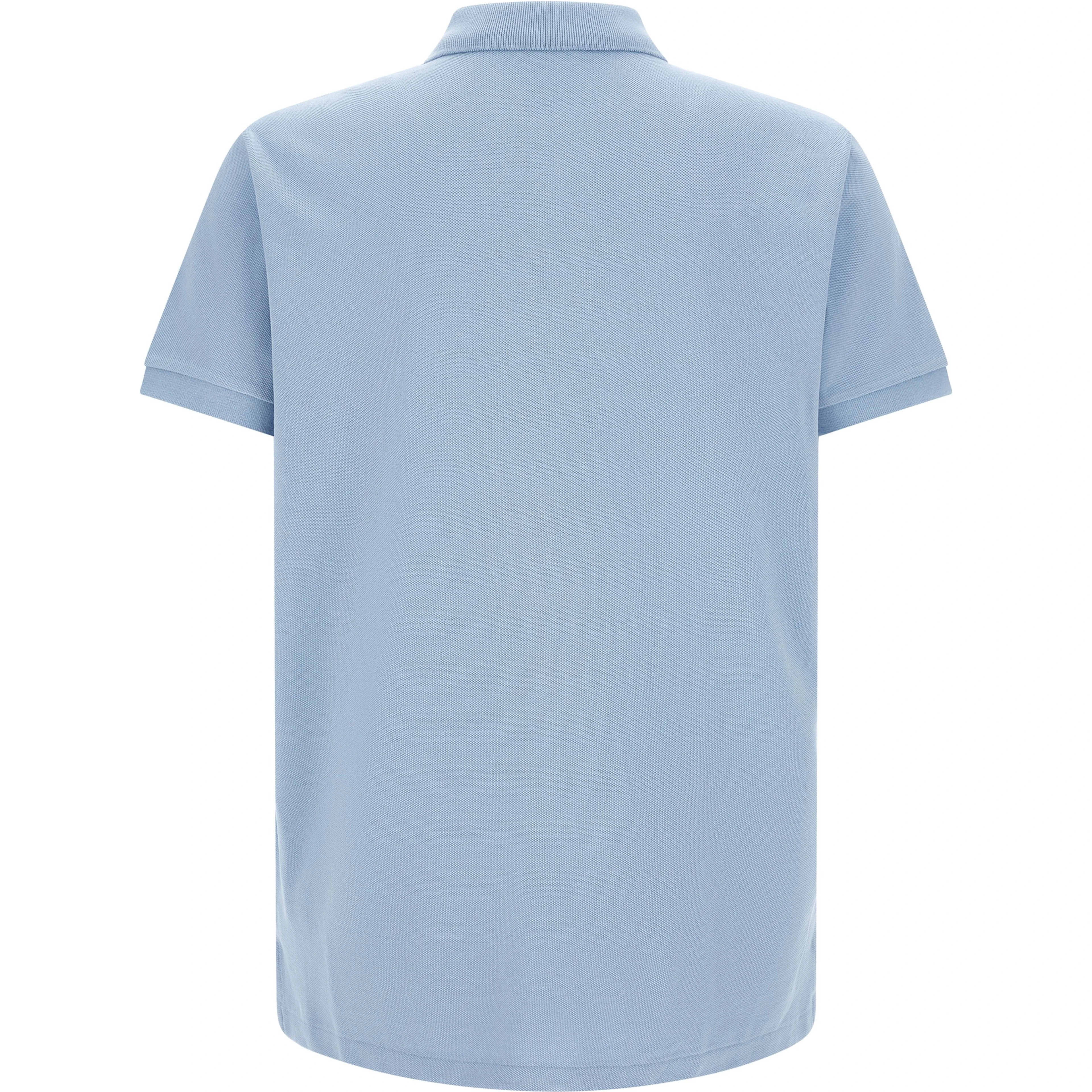 Blue Cotton Polo Shirt