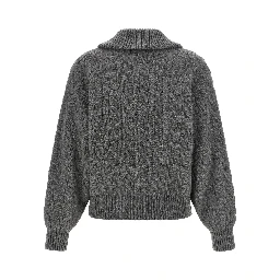 Gray Wool Cardigan