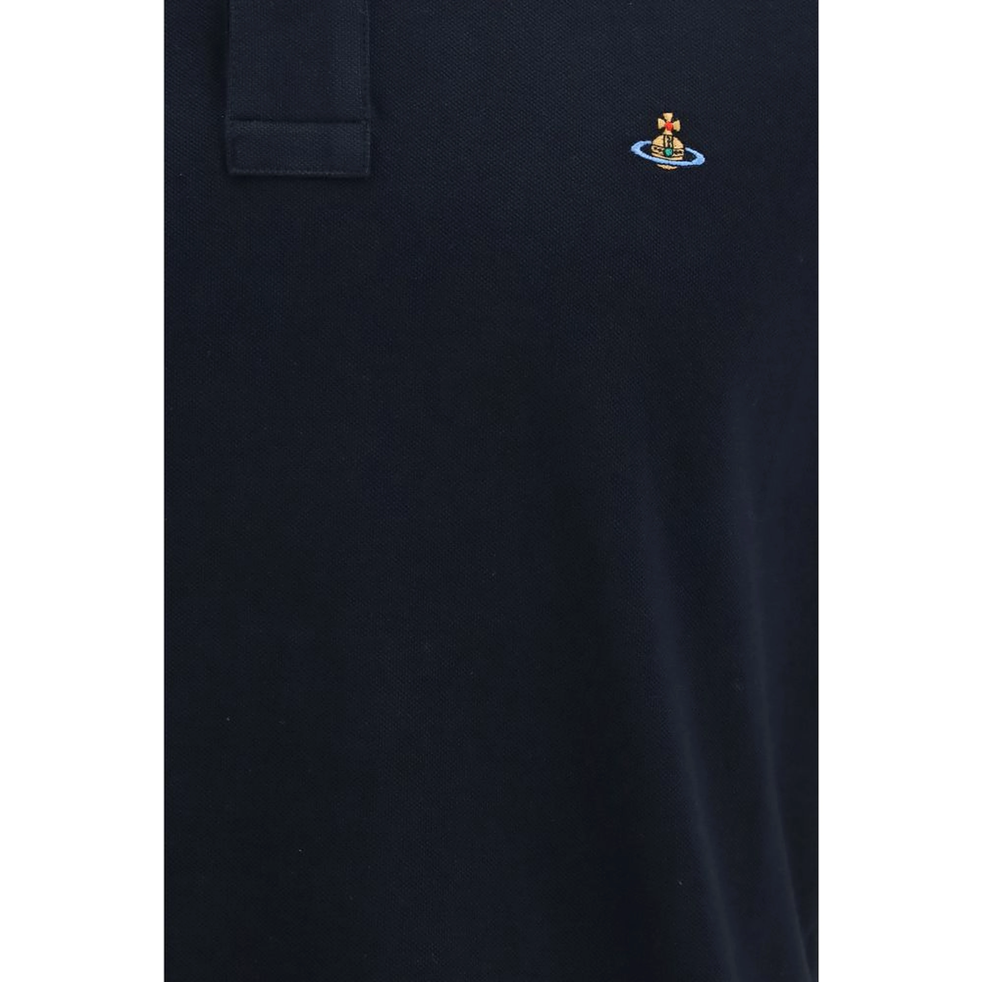 Blue Cotton Polo Shirt