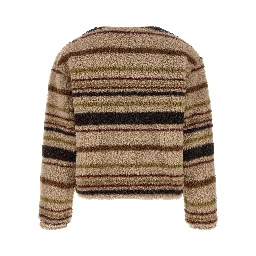 Brown Polyester Cardigan