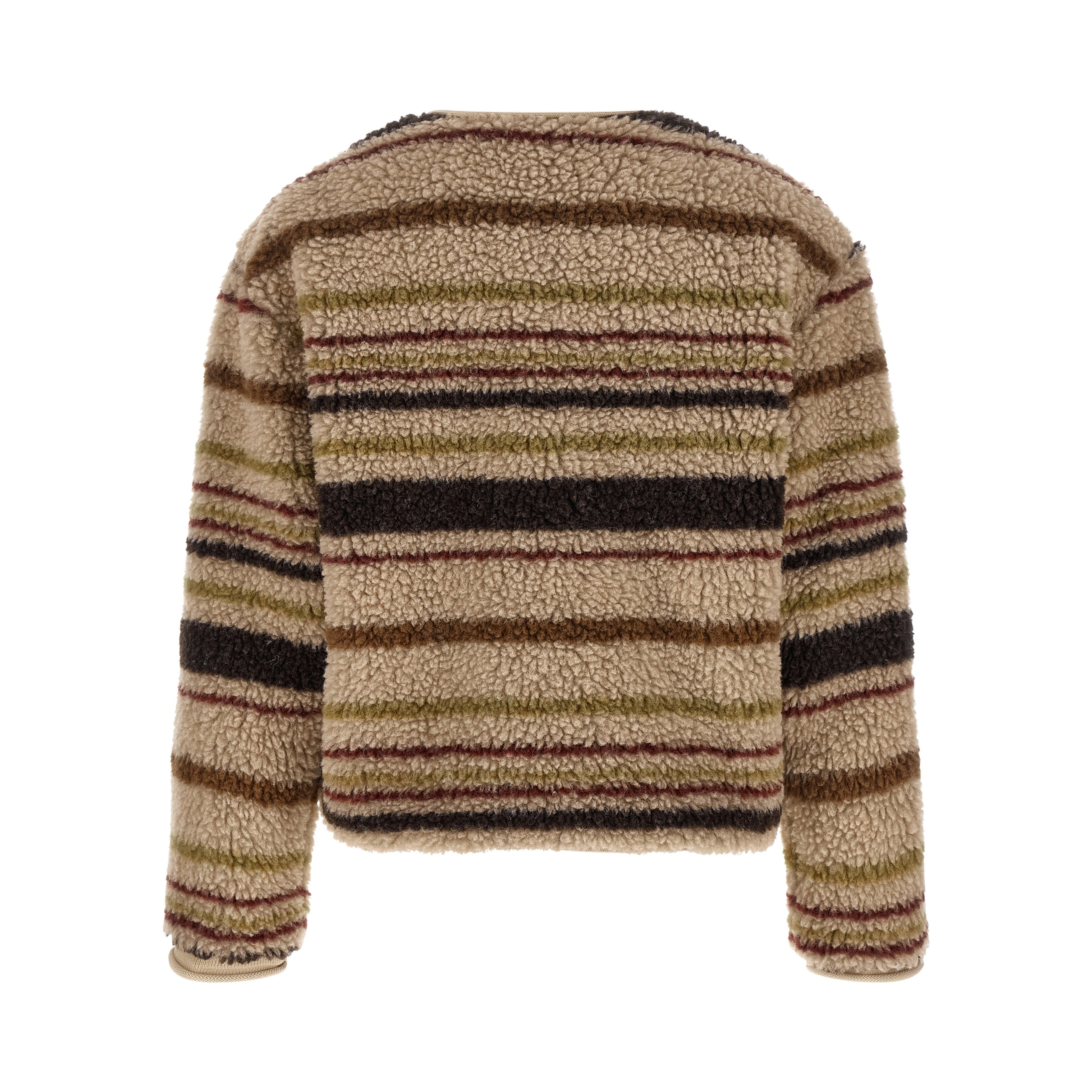 Brown Polyester Cardigan