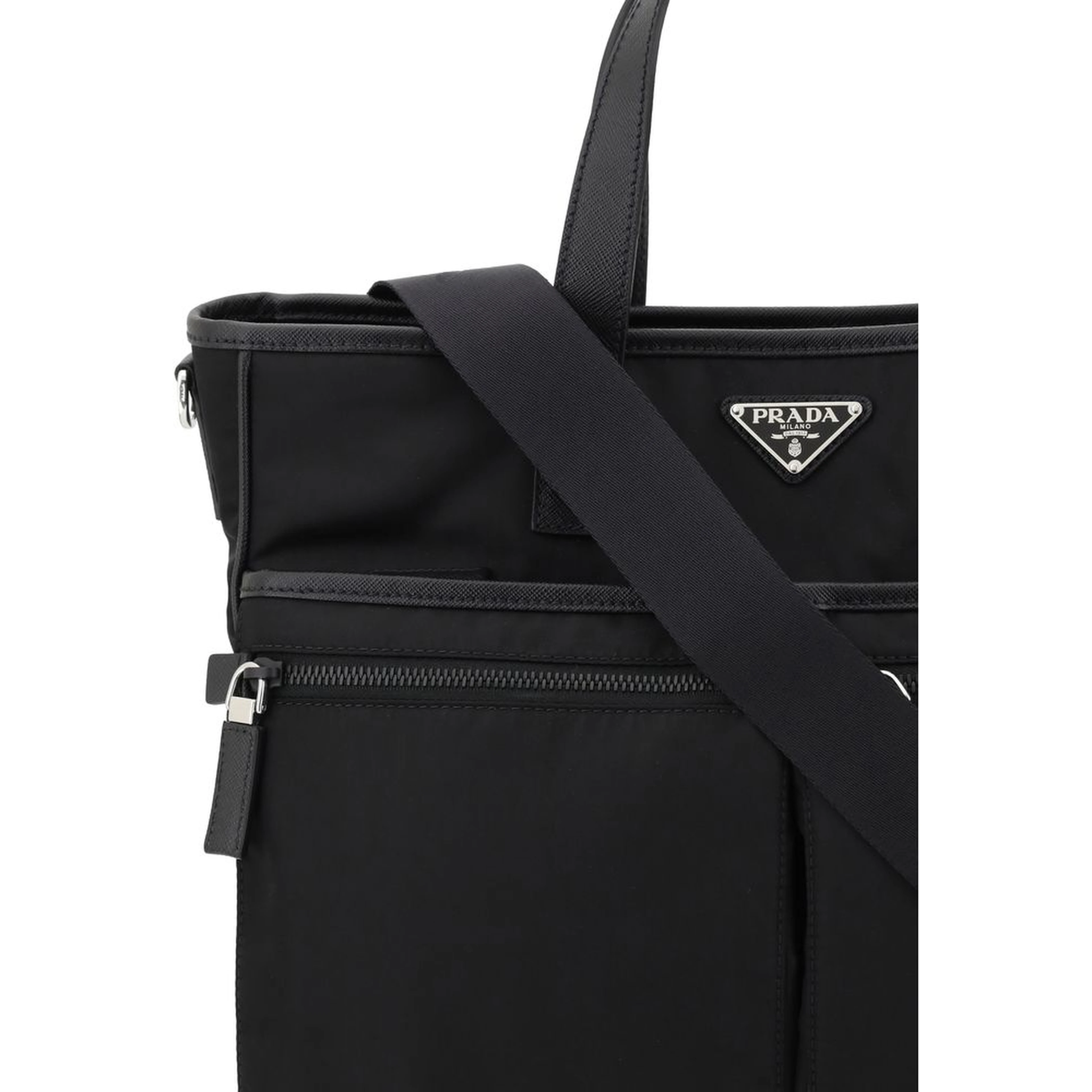 Black Nylon Shoulder Bag