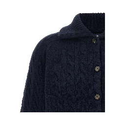 Blue Wool Cardigan