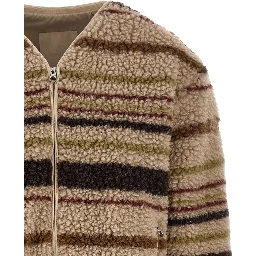 Brown Polyester Cardigan