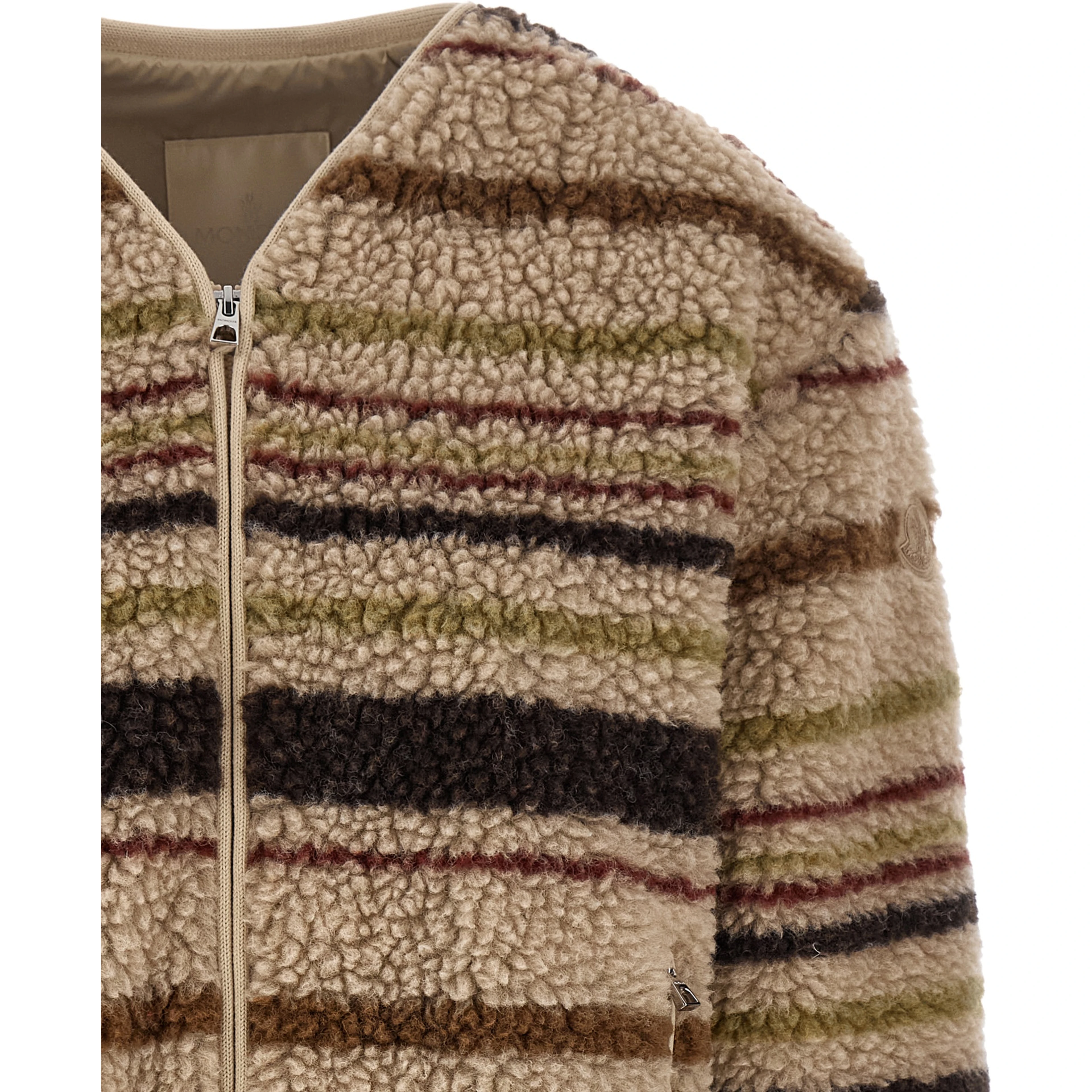 Brown Polyester Cardigan