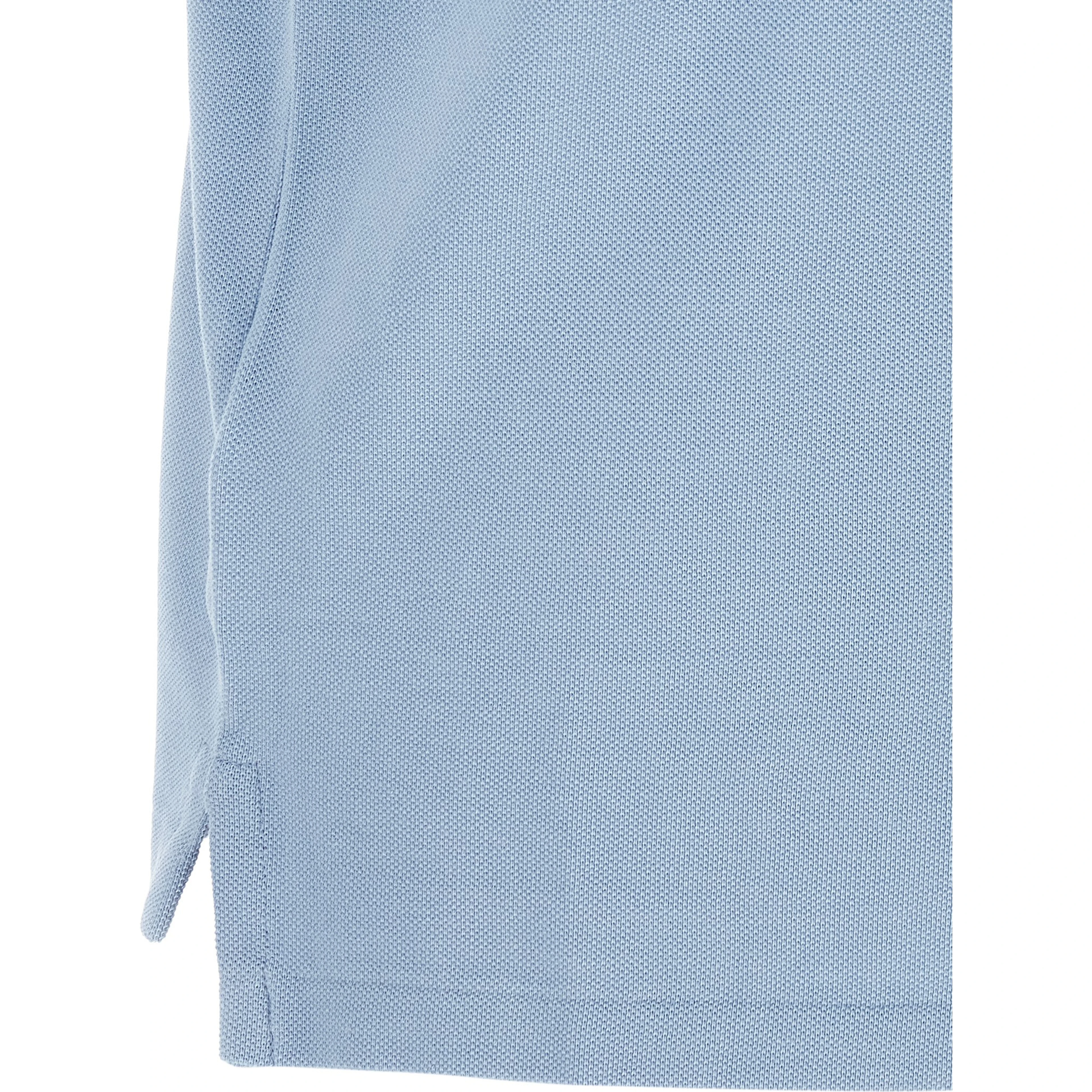 Blue Cotton Polo Shirt