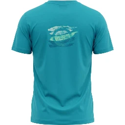 Light Blue Cotton Men T-Shirt