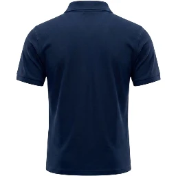 Blue Cotton Men's Polo Shirt