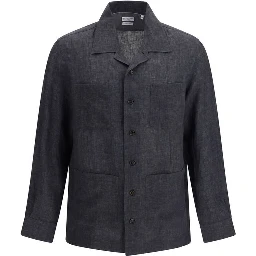 Gray Linen Pattern Shirt