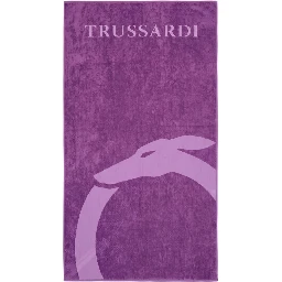 Purple Cotton Men Swim Towel
