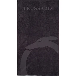 Black Cotton Men Beach Towel