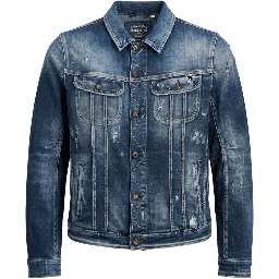 Blue Cotton Men's Denim Jacket