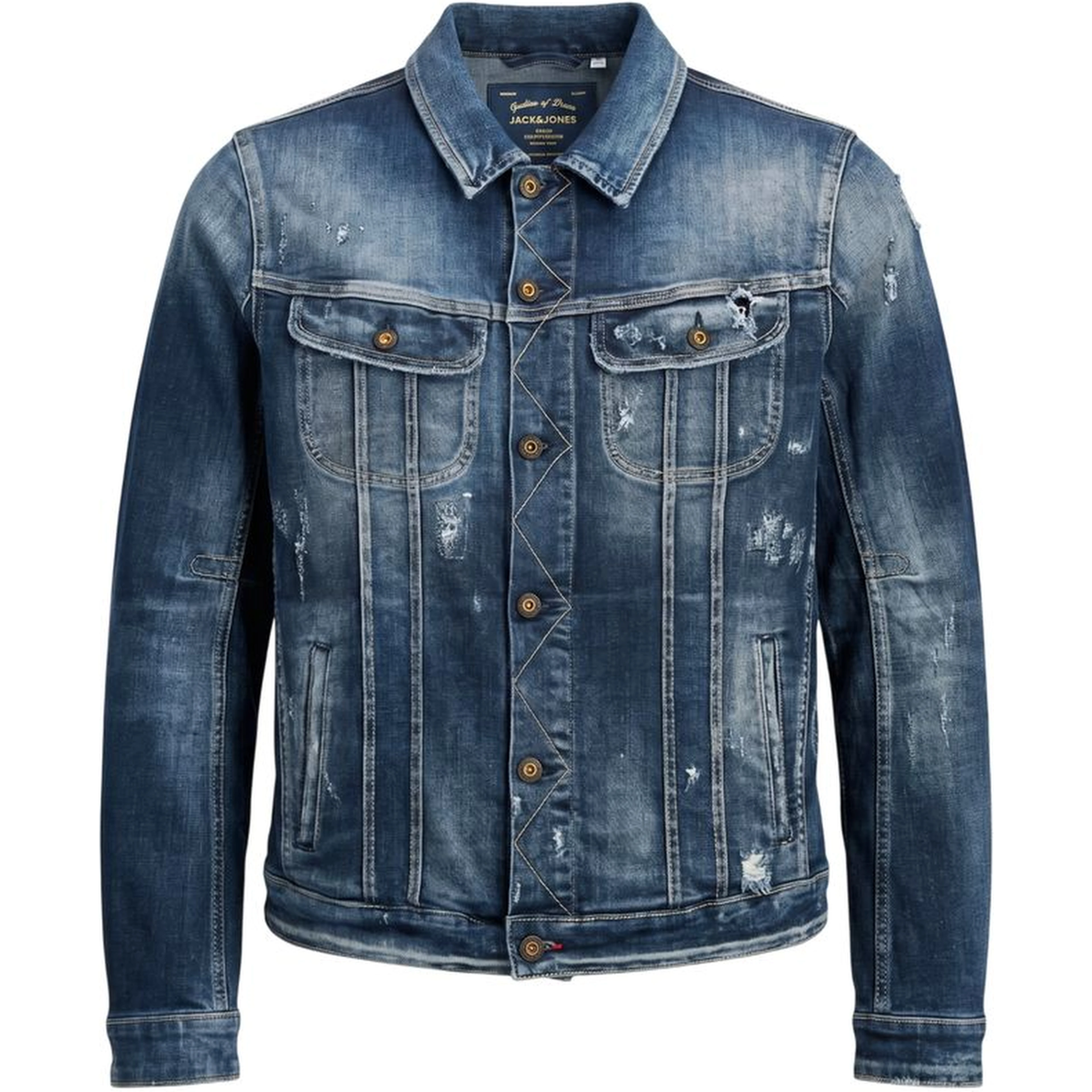 Blue Cotton Men's Denim Jacket