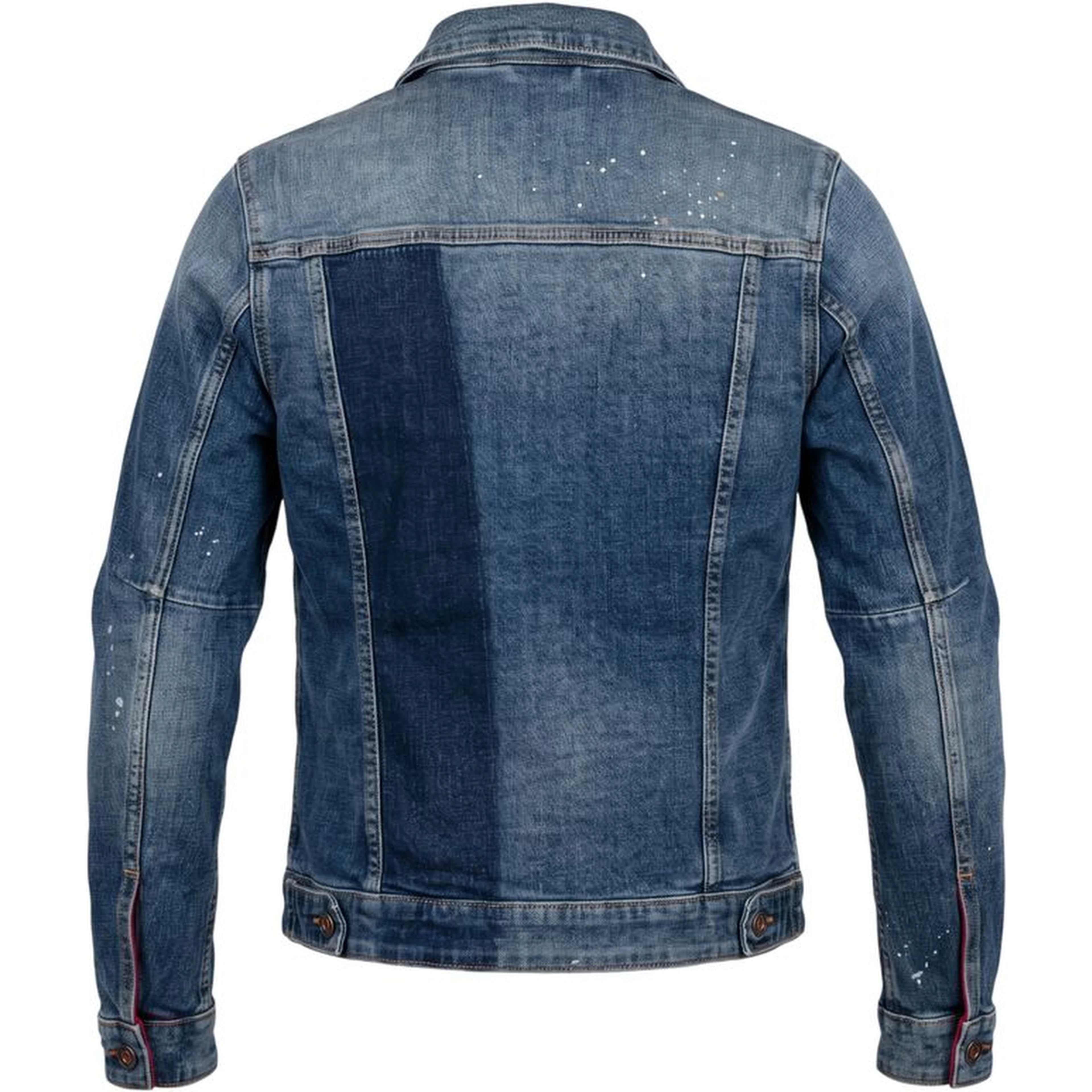 Blue Cotton Men Jacket