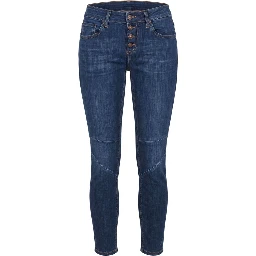 Blue Cotton Women's Jeans