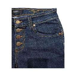 Blue Cotton Women's Jeans