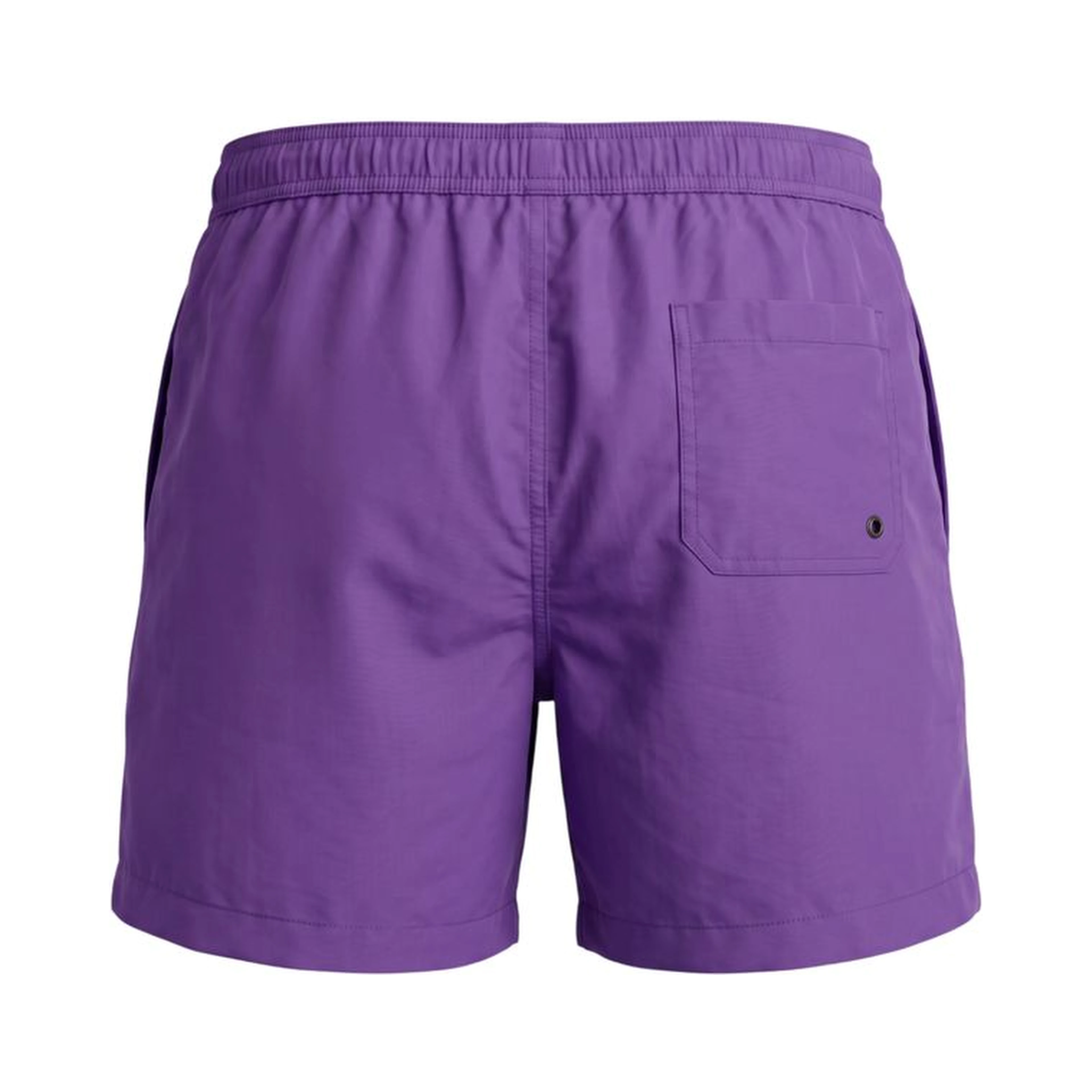 Purple Polyester Men Swim Short