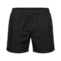 Black Polyester Men's Swim Short