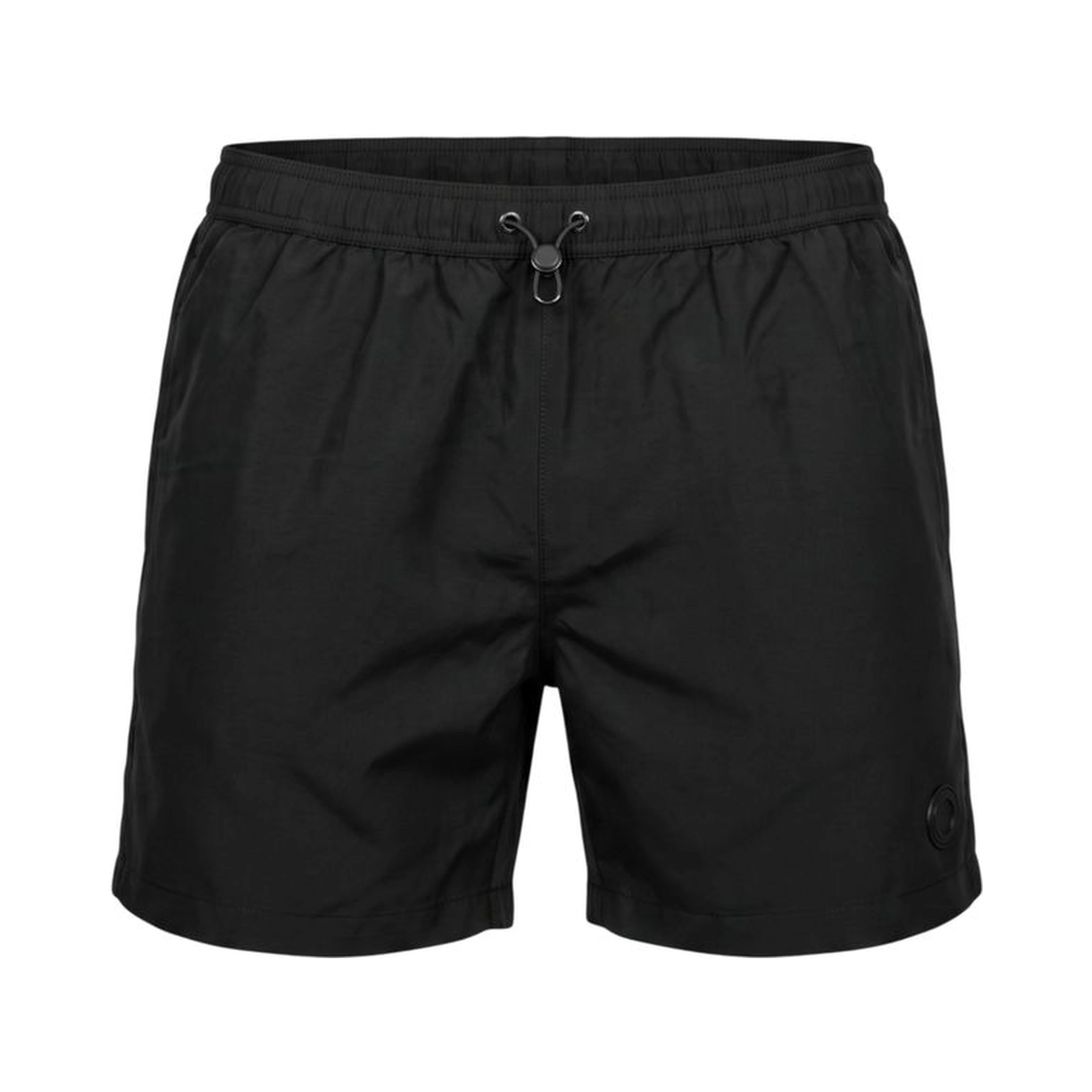 Black Polyester Men's Swim Short