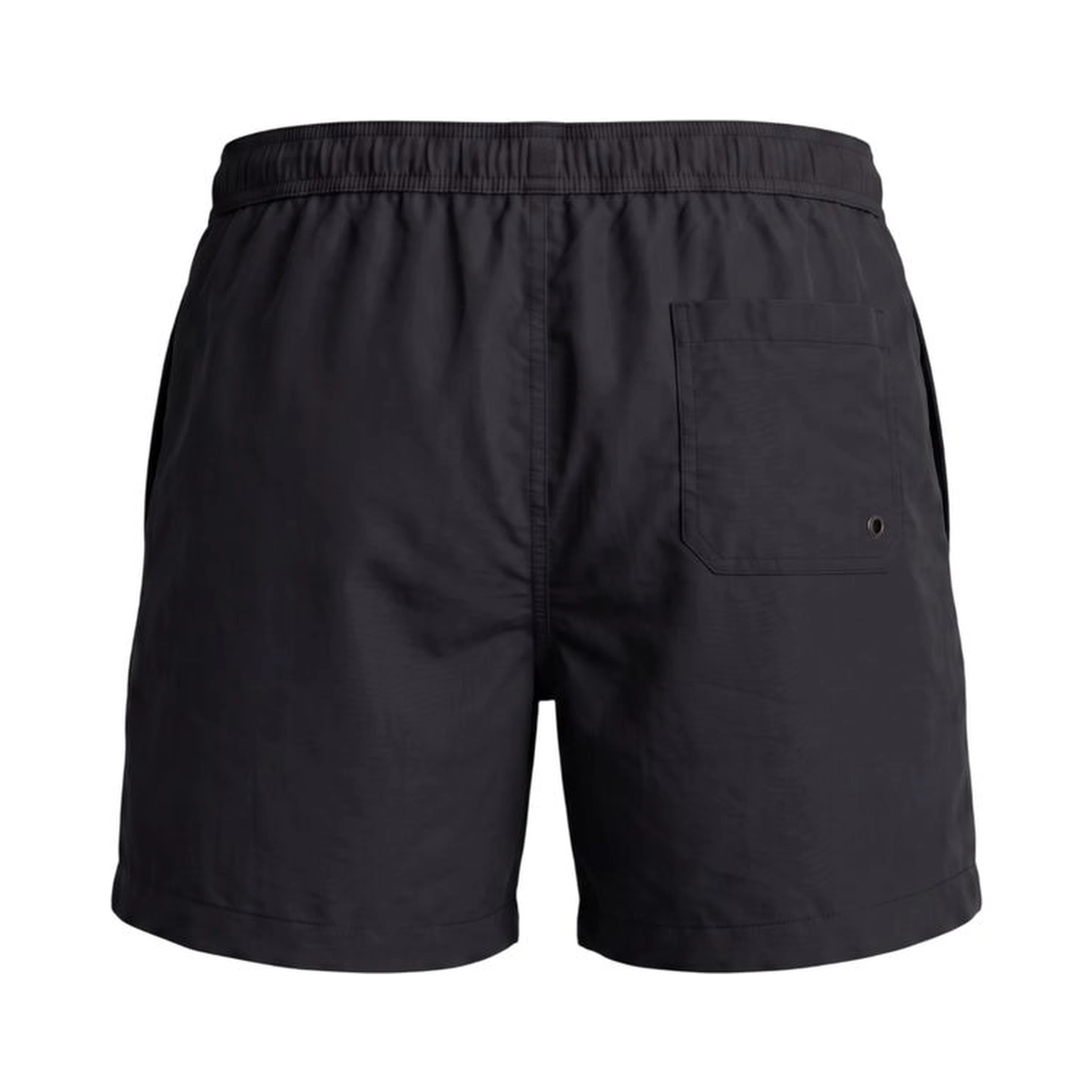 Black Polyester Men's Swim Short