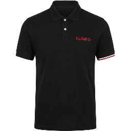 Black Cotton Polo Shirt