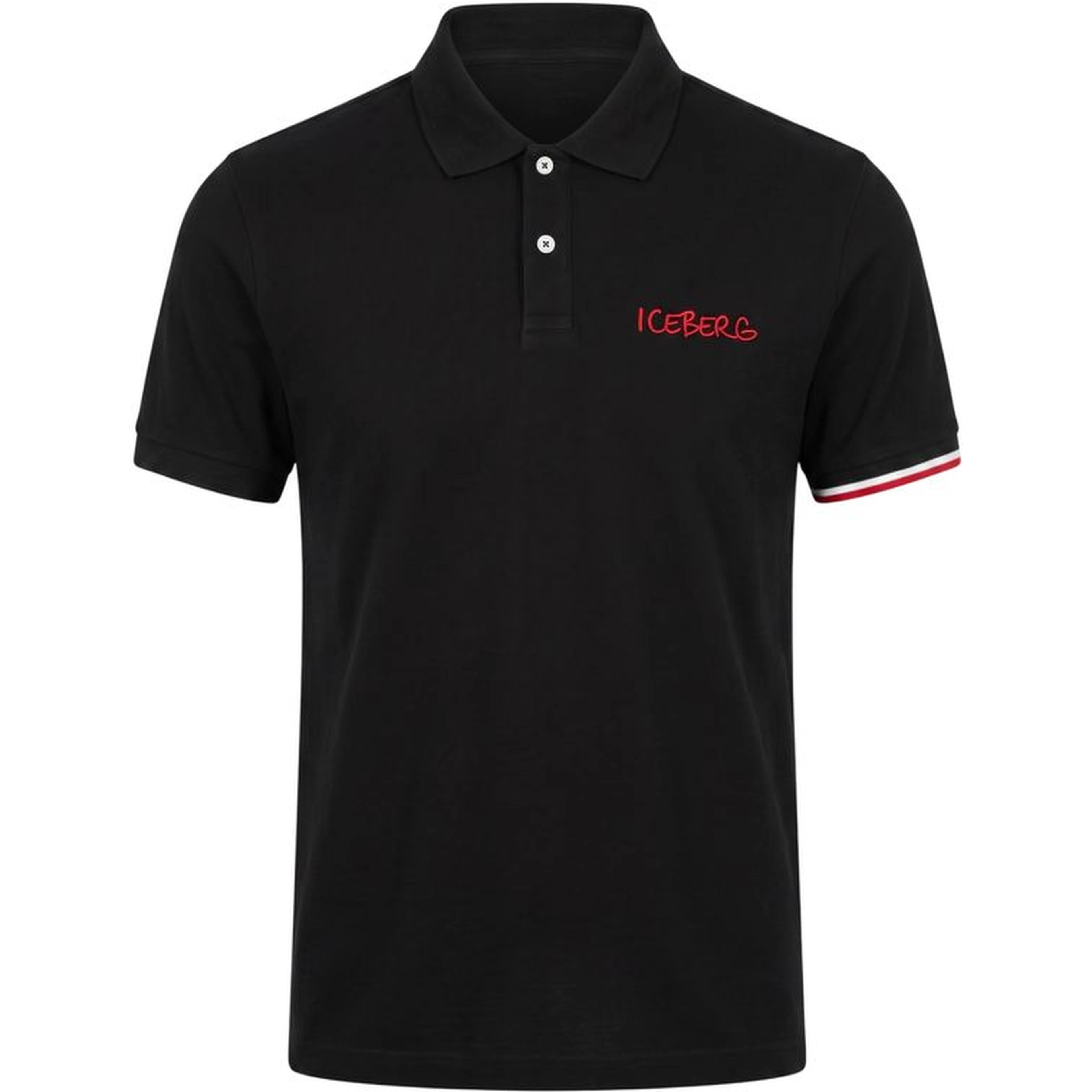 Black Cotton Polo Shirt