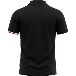 Black Cotton Polo Shirt