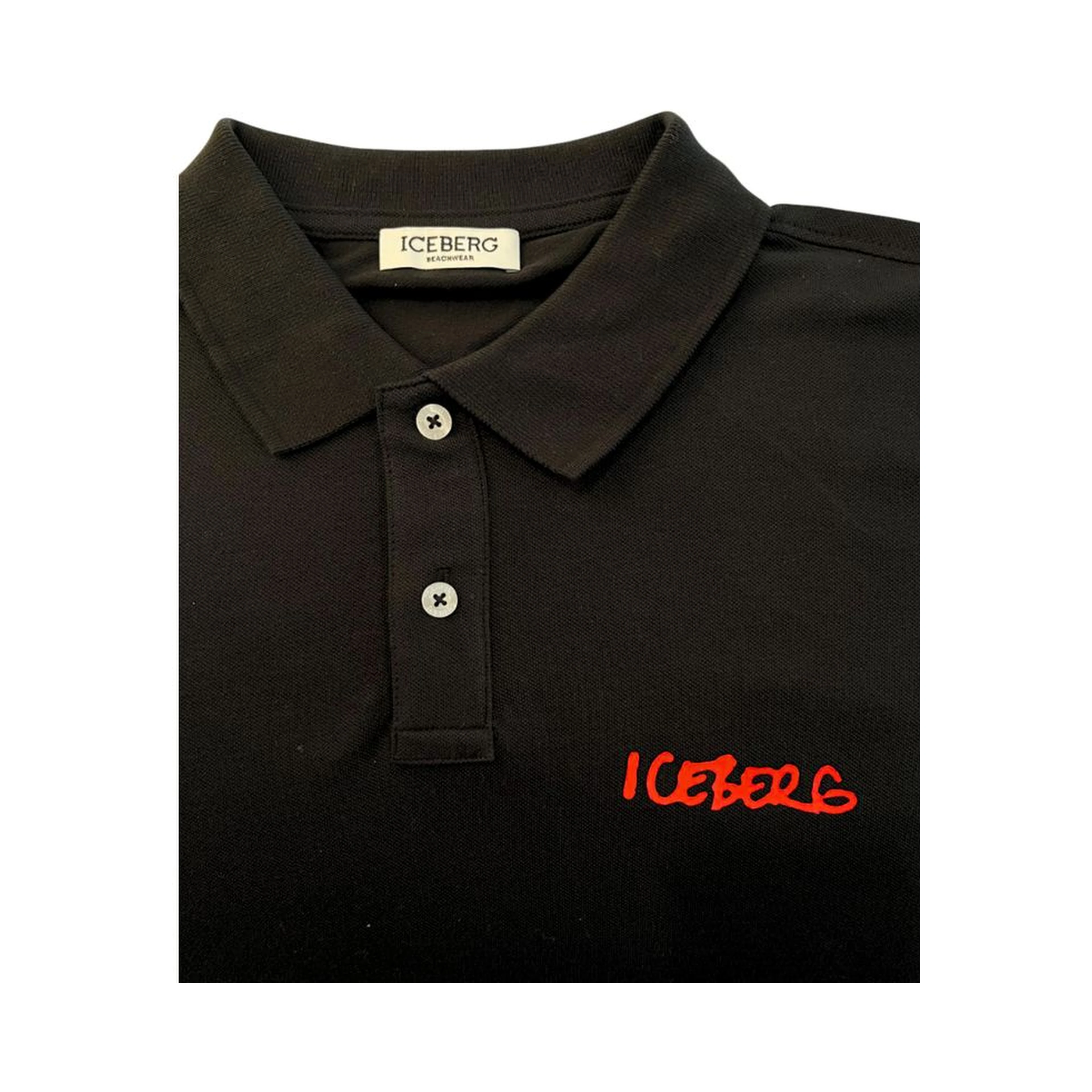 Black Cotton Polo Shirt