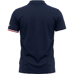 Blue Cotton Polo Shirt