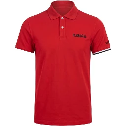 Red Cotton Polo Shirt