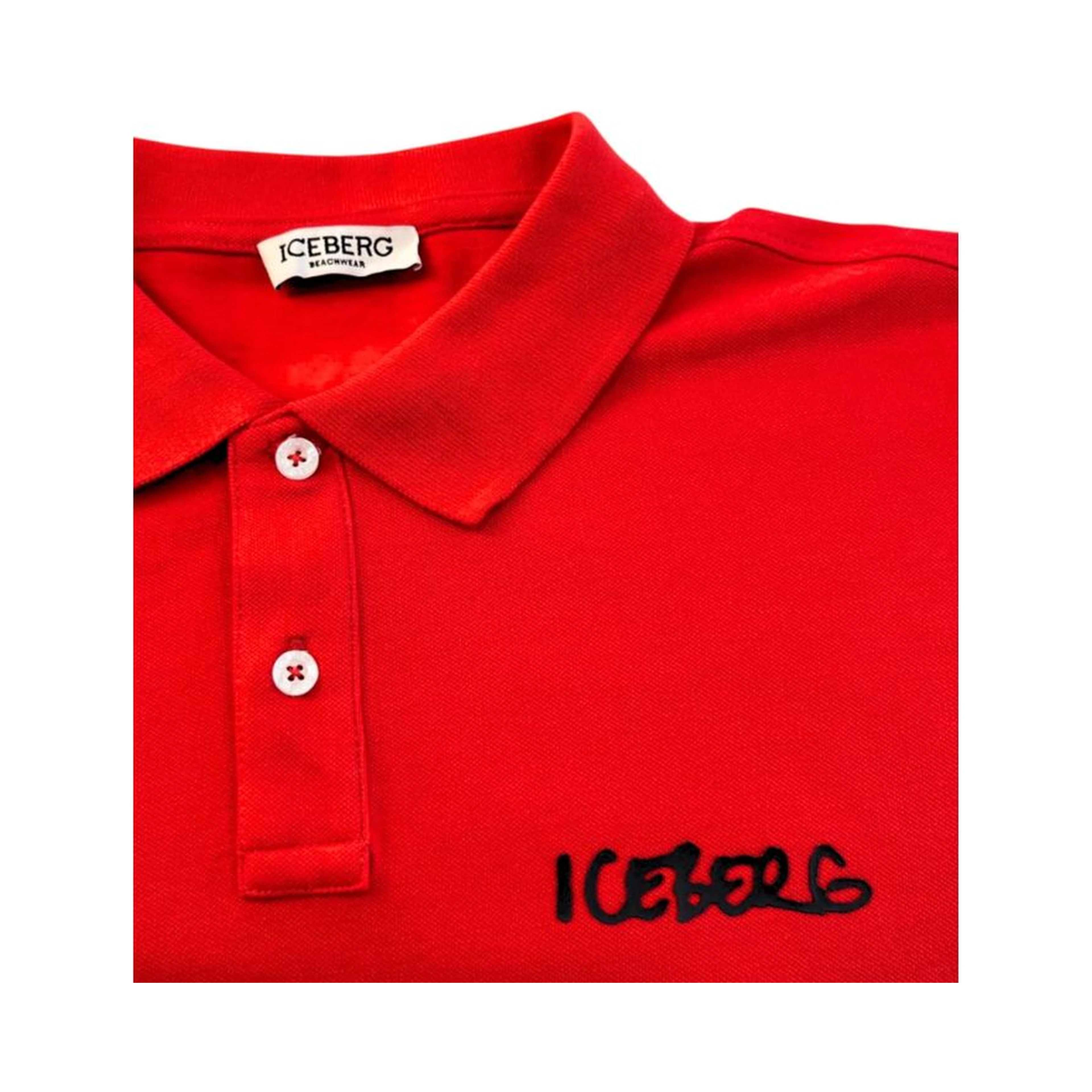 Red Cotton Polo Shirt