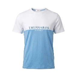 Light Blue Polyester T-Shirt