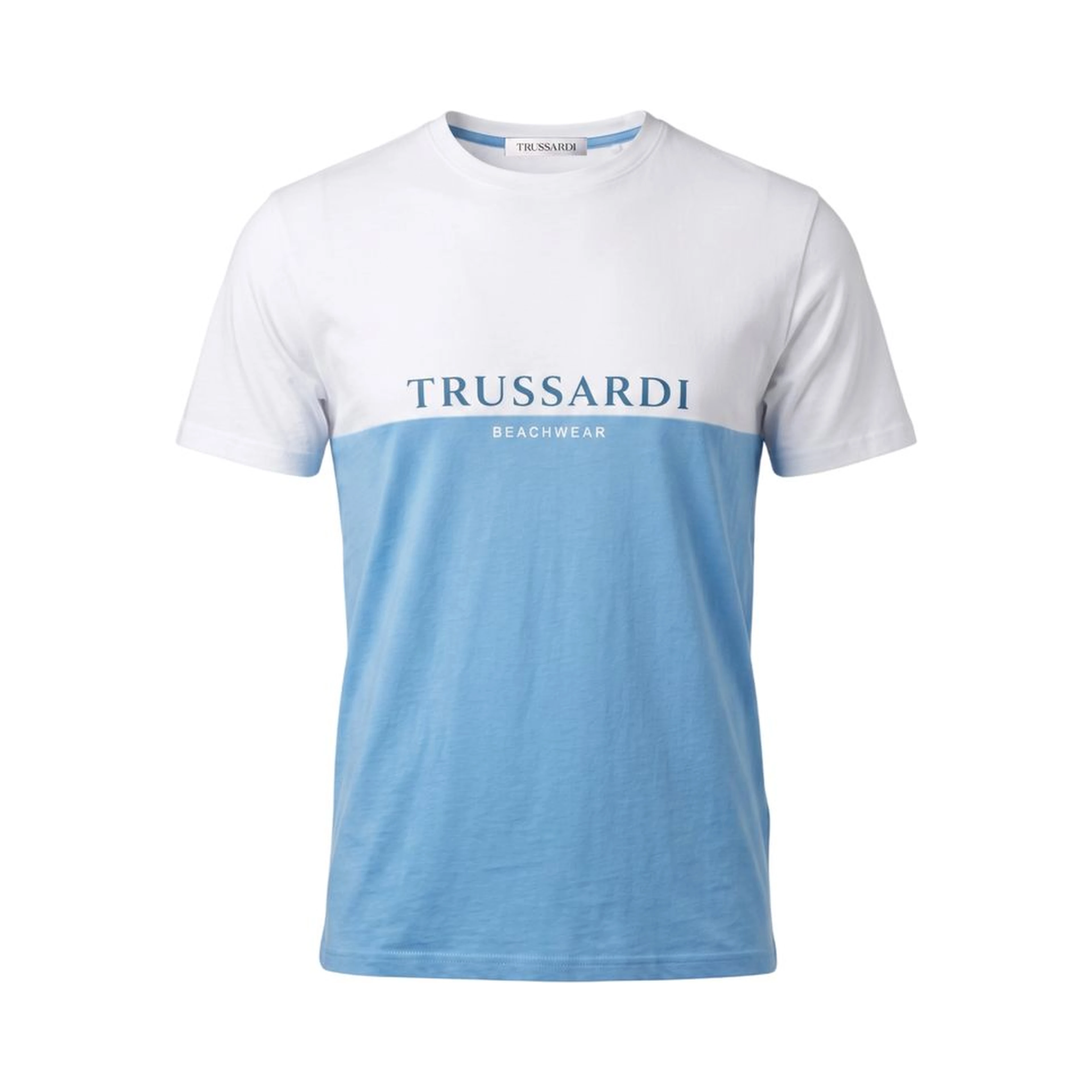 Light Blue Polyester T-Shirt