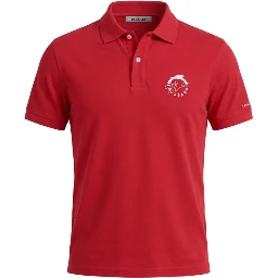 Red Cotton Polo Shirt