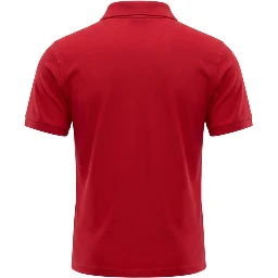 Red Cotton Polo Shirt
