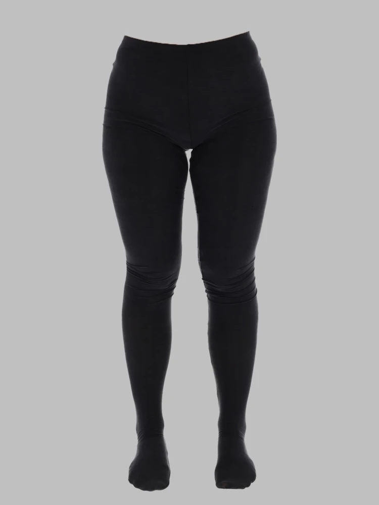 leggings in cupro